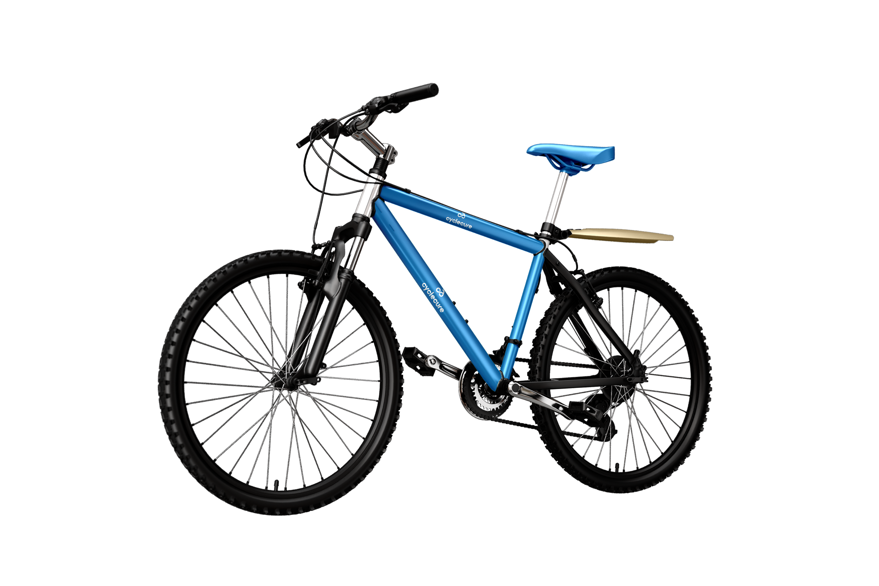 Branded cyclecure Mountain Bike Mockup